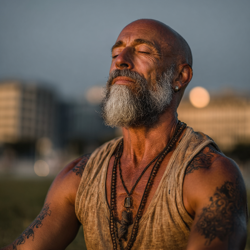 Jóga csoport idős emberekkel